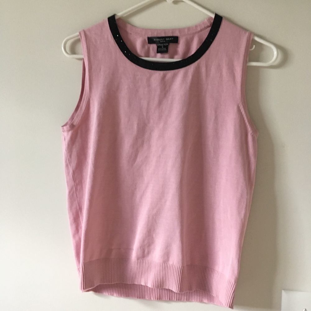 Silk and Sequin Sleeveless Blouse